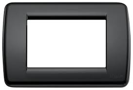 Placca Rondo 3M Tecnopolimero Nera